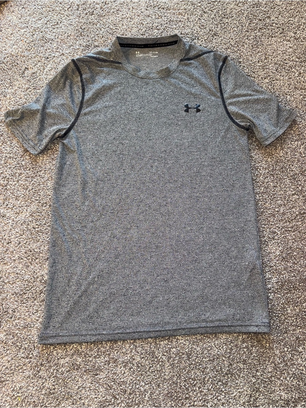 Under Armour Gray Heather Tech Short Sleeve Performance Tee - Size SM